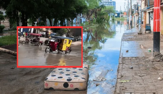 Calles de Piura se encuentran inundadas por fallas en el servicio de alcantarillado. Foto: Composición LR/Difusión