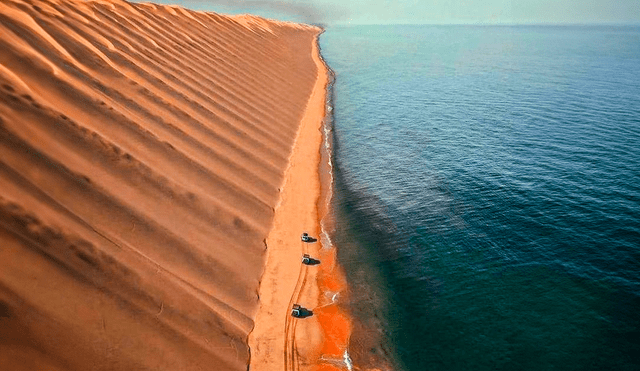 El desierto ubicado en Namibia tiene las dunas más altas del planeta. Foto: X