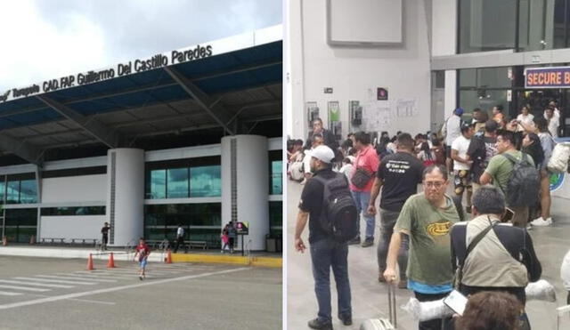 Córpac afirmó que el aeropuerto de Tarapoto solo tuvo problemas hasta antes de las 10 p. m. Foto: composición LR/Aeropuertos del Perú/difusión