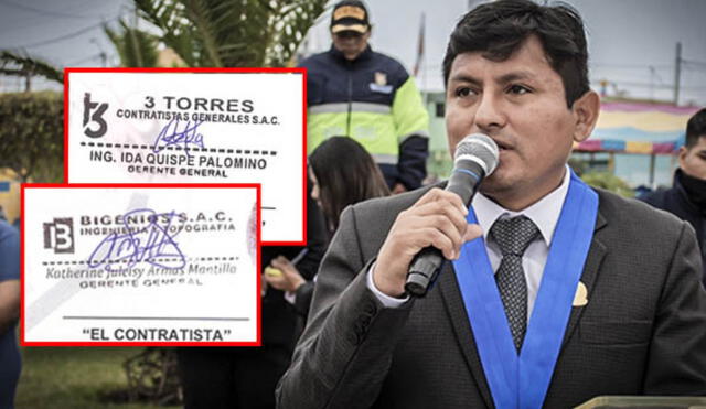 Alfredo Crisóstomo Suárez, alcalde de Túpac Amaru Inca. Investigan contratos con las empresas 3 Torres Contratistas Generales y Bigenios. (Foto composición: La República)