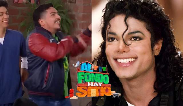 Joel no dudó en soltar sus mejores pasos al estilo de Michael Jackson en 'Al fondo hay sitio'. Foto: composición LR/América TV/AFP