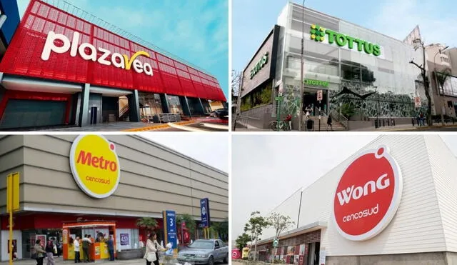 Averigua los horarios de atención de Plaza Vea, Tottus, Metro, Wong y otros supermercados durante el feriado del 29 de junio. Foto: composición LR/Andina