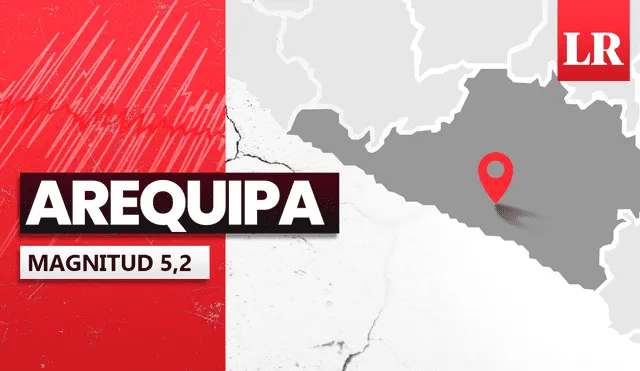 Temblor de magnitud 5,2 en el departamento de Arequipa.