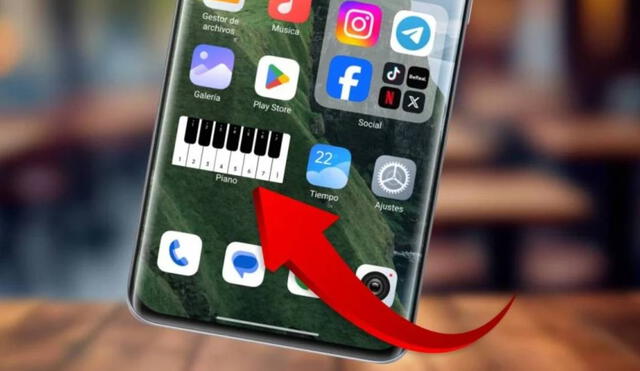 Así luce el widget de piano que podrás activar en tu smartphone. Foto: Xiaomi adictos