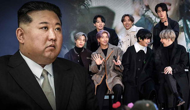 Kim Jong-un ya había calificado al k-pop como un "cáncer vicioso" que podría corromper al pueblo de Corea del Norte. Foto: composición LR/AFP