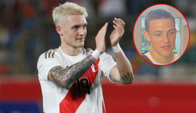 Oliver Sonne debutó oficialmente con Perú en la Copa América 2024. Foto: composición LR/difusión/captura de Movistar Deportes