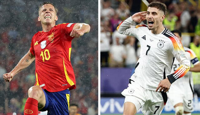 España y Alemania no jugaban entre sí por la Eurocopa desde el 2008. Foto: composición de LR/UEFA Euro 2024