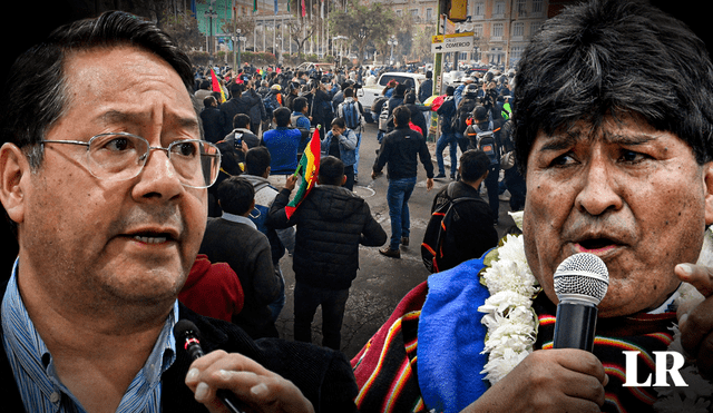 La disputa entre Luis Arce y Evo Morales no es nueva y ha estado presente desde finales de 2021. Foto: composición de Jazmin Ceras/La República/AFP