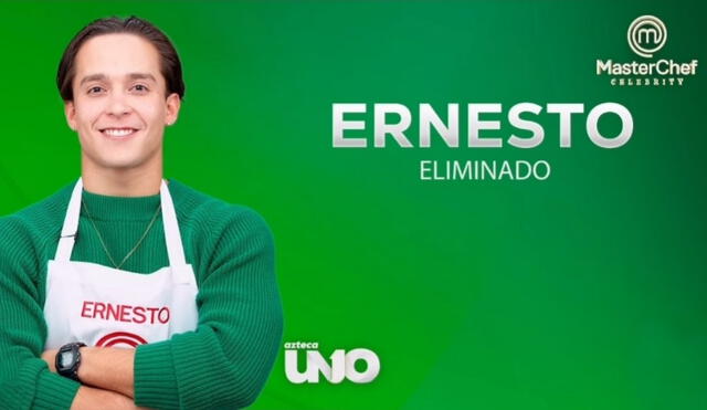 Ernesto Cázares es el 15 eliminado de MasterChef Celebrity México. Foto: Instagram masterchefmx