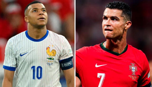Mbappé y Cristiano Ronaldo son las figuras de Francia y Portugal, respectivamente. Foto: composición GLR.