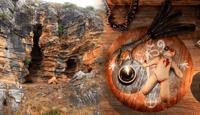 En la cueva Cloggs, de los Alpes Australianos, los científicos encontraron restos minerales que se usaron en ritos. Foto: composiciónLR/JazminCeras/Nature Human Behaviour/Unrealengine