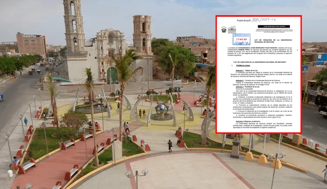 El Congreso del Perú aprobó la creación de una nueva universidad. Foto: composición LR/Lugares turísticos de la región piura/Congreso