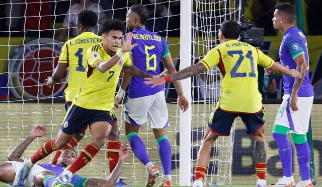 Colombia buscará revancha ante Brasil por lo ocurrido en la Copa América 2021. Foto: AFP