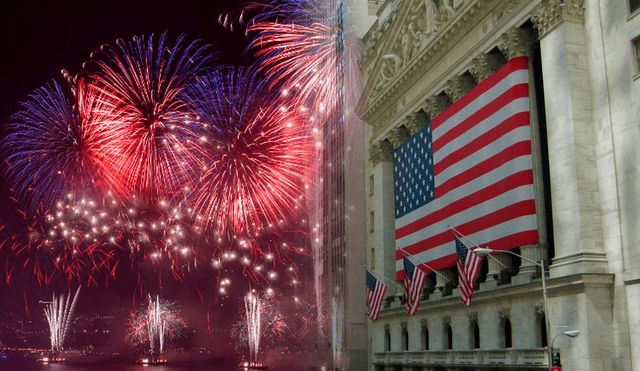 Durante el 4 de julio, en el marco del Día de la Independencia en Estados Unidos, los bancos suelen tener un horario especial. Foto: composición LR/Shutterstock