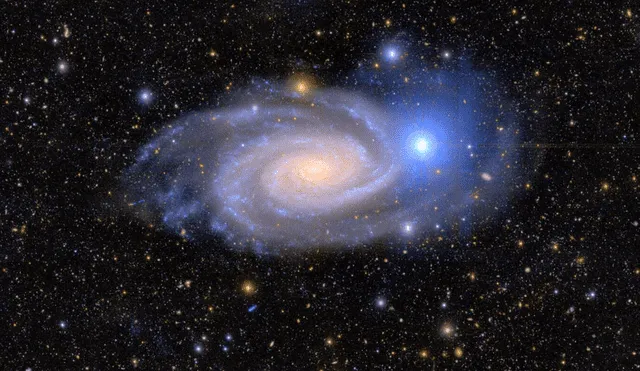 Los astrónomos han descubierto 2 nuevas galaxias satélite en las proximidades de la Vía Láctea. Foto: NAO/Europa Press