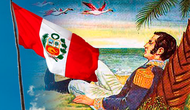 La bandera peruana se creó en 1820. Foto: composición La República