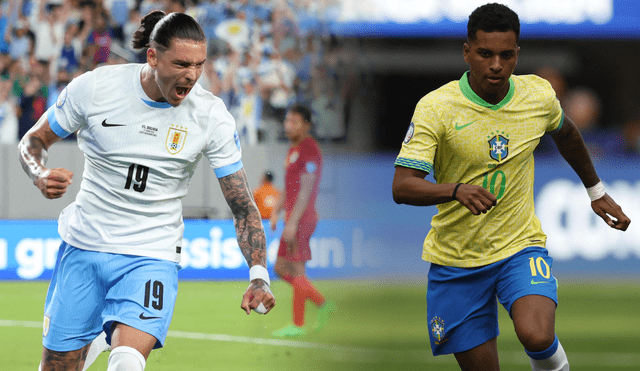 Uruguay y Brasil figuran entre las selecciones que más veces ganaron la Copa América. Foto: composición LR/AFP