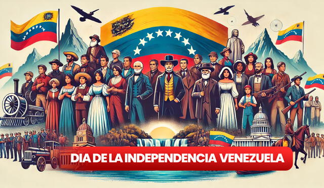 La independencia de Venezuela se declaró el 5 de julio de 1811 por la Asamblea Nacional. Foto: composición LR/Dall-E