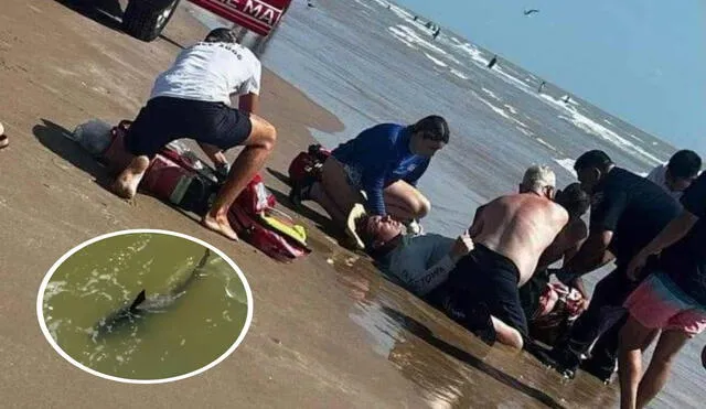 La Guardia Costera de los Estados Unidos aconsejó a las personas a no entrar a la playa tras el percance. Foto: composiciónLR/El Universal/CNN