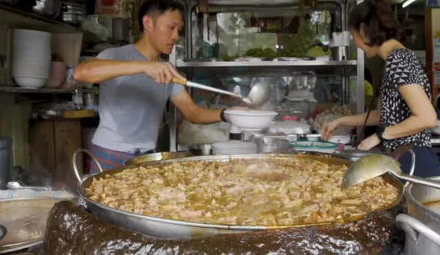 Así luce la sopa de 46 años en Bangkok. Foto: captura YouTube