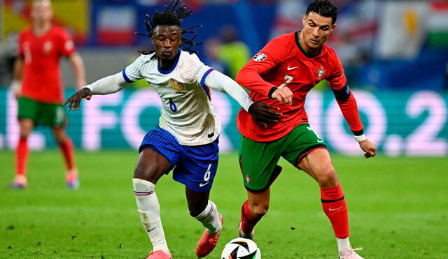 Partido Francia vs. Portugal jugaron en Alemania. Foto: AFP