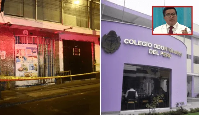 José Rojas, Decano del Colegio de Odontólogos del Perú, advierte que extorsiones ya ha cobrado la vida de un colega del gremio. Foto: composición LR/Colegio de Odontólogos del Perú/difusión.