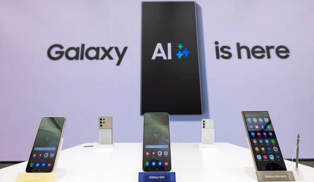 Galaxy AI está disponible en los smartphone Samsung Galaxy S22, S23 y S24. Foto: Bloomberg