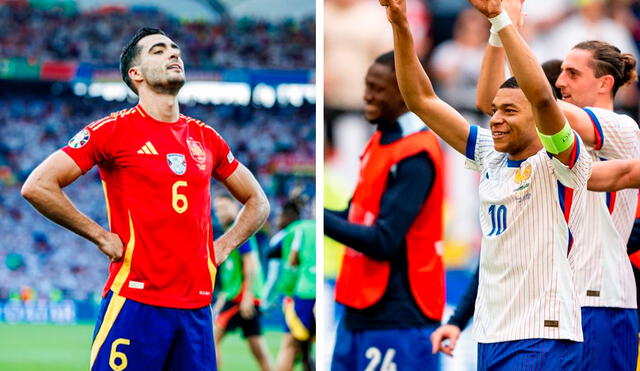 España vs. Francia se jugará a partir de las 2.00 p. m. Foto: composición LR/Instagram/España/Francia