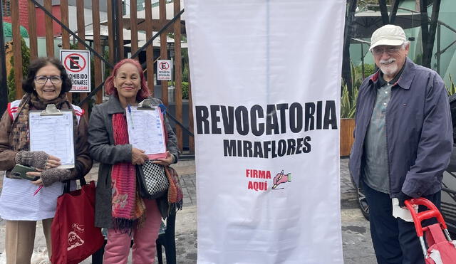 Vecinos de Miraflores expresan su oposición a la gestión del alcalde Canales. Foto: red social X