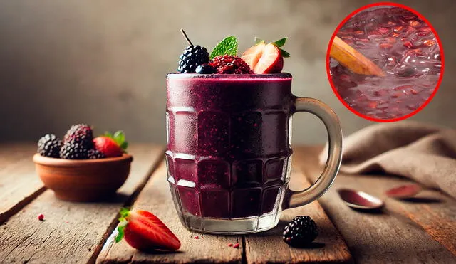 Así como la chicha morada, la colada morada también se ebulle en una olla junto a los ingredientes para su preparación. Foto: composición LR/IA