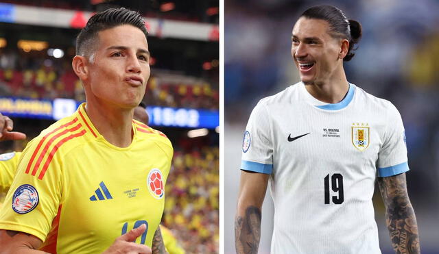 Colombia y Uruguay protagonizarán un partidazo por las semifinales de la Copa América. Foto: AFP