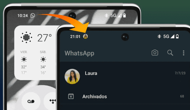 Así lucirán tus notificaciones de WhatsApp. Foto: Andro4ll