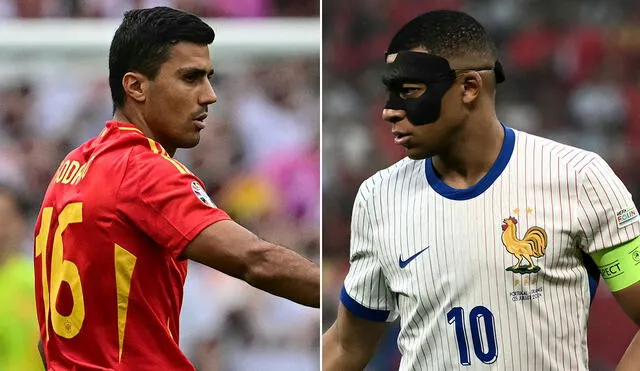 España vs. Francia se enfrentan en el Allianz Arena por las semifinal de la Eurocopa 2024. Foto: Composición LR/AFP