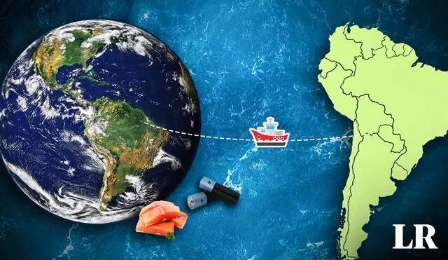 Chile cuenta con una infraestructura de transporte y logística bien desarrollada, incluyendo puertos eficientes y una red de transporte robusta. Foto: composición de Fabrizio Oviedo/LR/iStock. Video: AlfredoMatta
