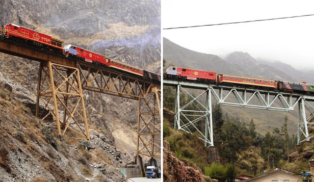 Este tren peruano se inauguró hace más de 100 años. Foto: composición LR/Andina