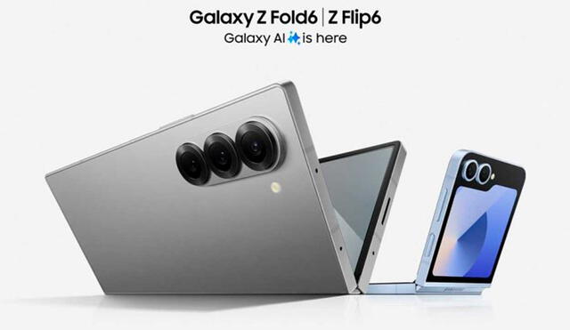 Así lucen el Galaxy Z Fold 6 y Galaxy Z Flip 6. Foto: Samsung