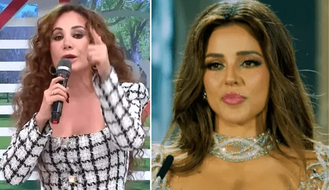 Luciana Fuster se volvió viral al decir que 'América hoy' difundió información falsa sobre ella. Foto: Composición LR/Captura América TV/Captura Youtube