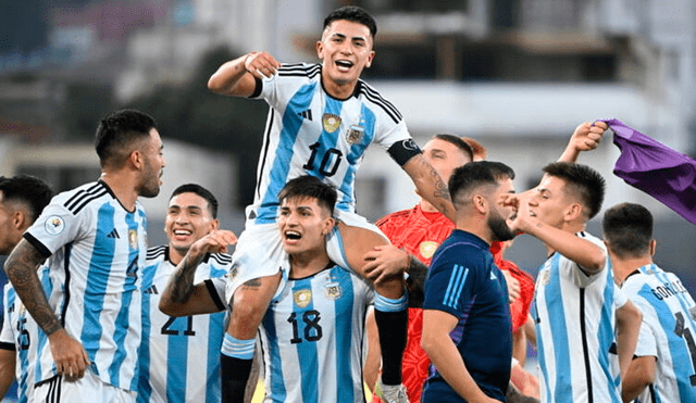 La selección argentina consiguió su clasificación a París 2024 en el Preolímpico. Foto: AFP