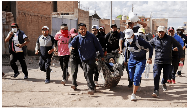 En Puno, los jefes militares y policiales no detuvieron los disparos, pese al número de caídos por efecto de las armas de fuego.