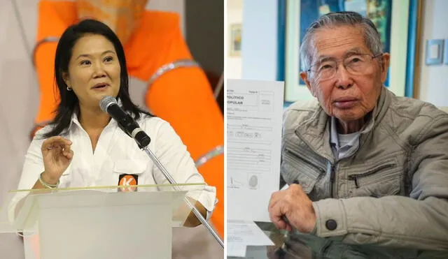 Keiko Fujimori explicó que espera una pronta recuperación de su padre para que retorne a la "arena política". Foto: composición LR