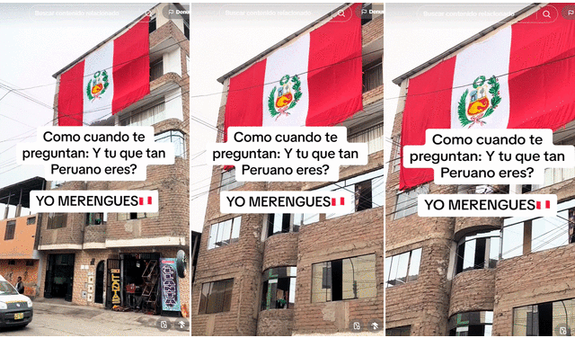 Usuarios aplaudieron el gran amor hacía el país, pero recomendaron no usar el escudo del Perú. Foto: composición LR/TikTok