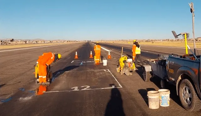 Los vuelos en el aeropuerto de Juliaca fueron suspendidos del 3 al 9 de este mes.    Foto. MTC