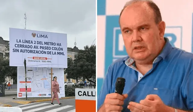 Desde la Municipalidad de Lima han levantado su voz de protesta en contra de las obras del la Línea 2 del Metro de Lima. Foto: Difusión    