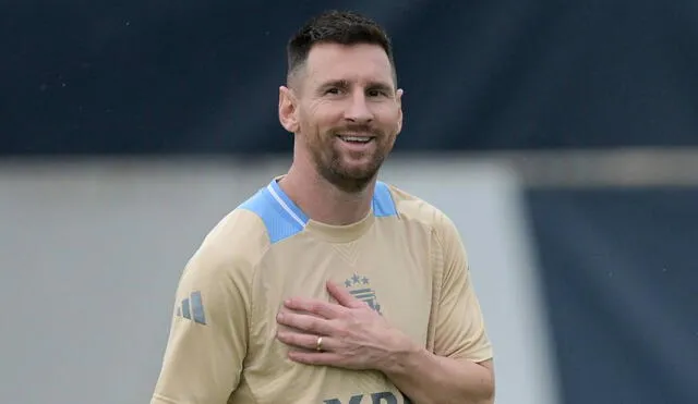 Lionel Messi será titular con Argentina frente a Colombia por la final de la Copa América 2024. Foto: AFP