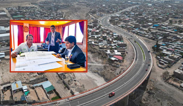 Obra de infraestructura vial beneficiará a los ciudadanos de varios distritos de Arequipa. Foto: composición LR/GRA