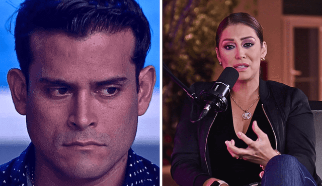 Karla Tarazona confesó que solo ve como amigo a Christian Domínguez. Foto: composición LR/Youtube/América TV