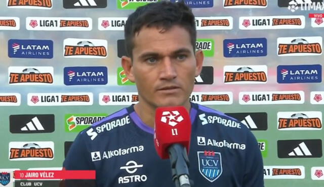 Jairo Vélez expresó toda su molestia con el arbitraje al final del Alianza Lima vs. César Vallejo. Foto: captura de L1 Max