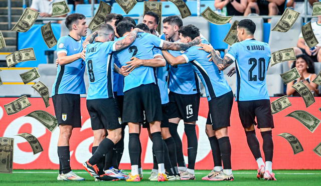 Tan solo por ocupar el tercer puesto, la selección uruguaya ganó más de lo que tenía acumulado en las rondas previas. Foto: Conmebol Copa América