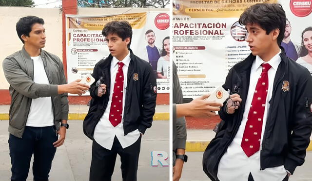 El joven estudiante de la carrera de filosofía señaló que eligió la mencionada carrera por amor al conocimiento. Foto: composición LR / RETTZ TV