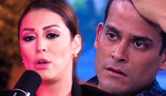 Karla Tarazona y Christian Domínguez se dejaron ver preocupados en redes sociales por su heredero, quien estuvo internado. Foto: composición LR/YouTube/Yahaira Plasencia/América TV - Video: Panamericana TV